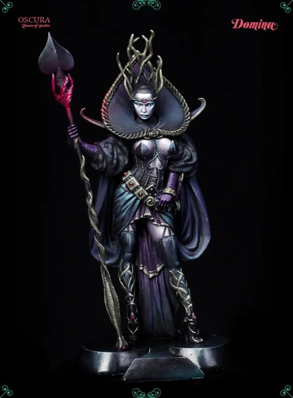 1/24 Oscura Queen of Spades, Resin Model Figure Kit, Fantasy Theme, Unassembled and Unpainted