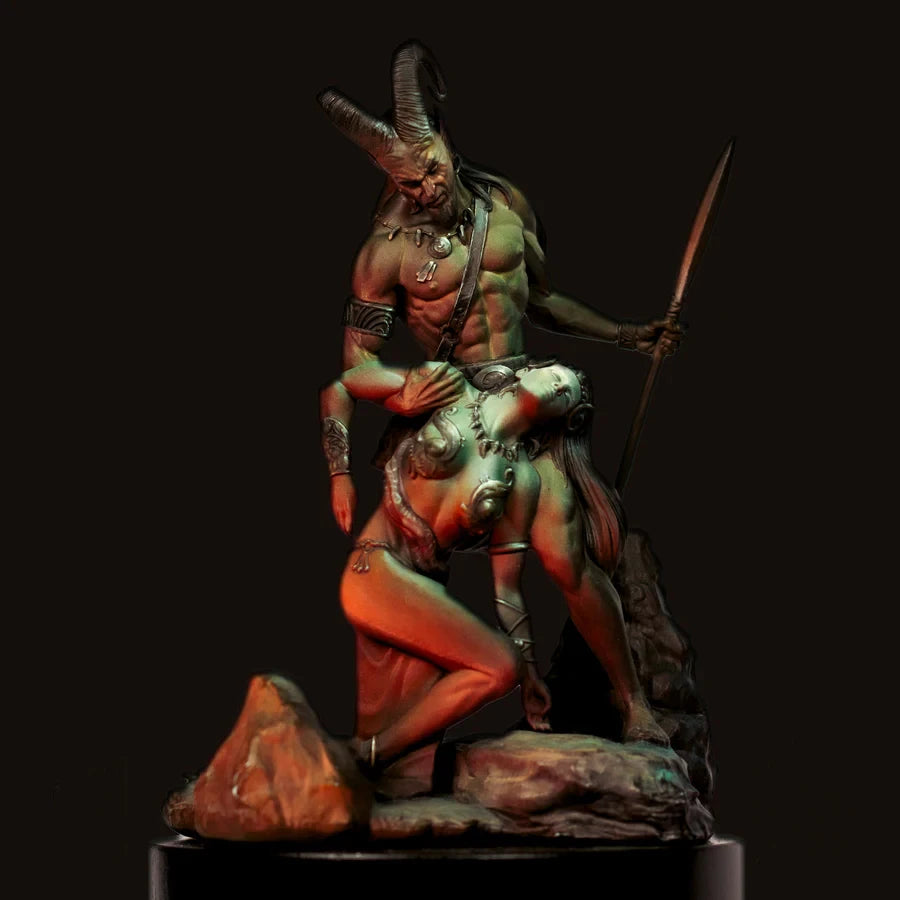 1/24 Demonic Goat Creature, Resin Model Figure Kit, Fantasy Theme, Unassembled and Unpainted