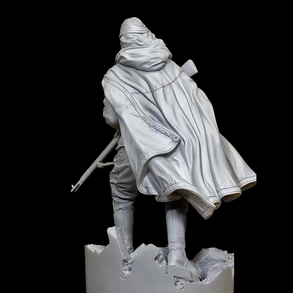 1/16 Warrior in Turban and Flowing Robes, Resin Model Figure Kit, Fantasy Theme, Unassembled and Unpainted