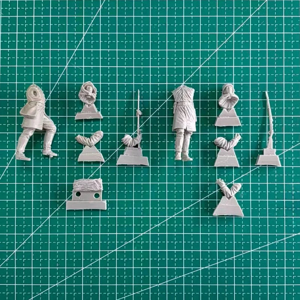1/35 WWI German Snipers Set, 2 Figures, Resin Model Figure Kit, Unassembled and Unpainted