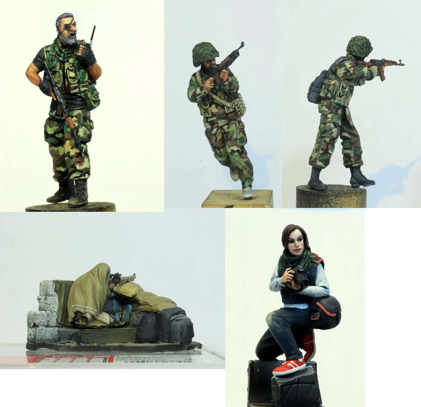 1/35 Modern Mercenary Operatives, 5 Figures, Resin Model Figure Kit, Unassembled and Unpainted