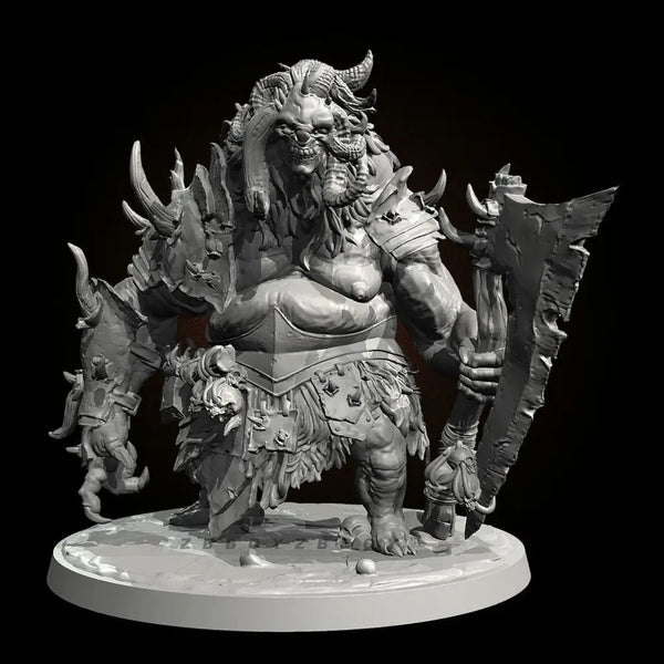 75mm Demon Oni Warrior, Resin Model Figure Kit, Fantasy Theme, Unassembled and Unpainted