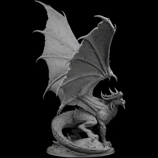 Dragon, Resin Model Creature Kit, Fantasy Theme, Unassembled and Unpainted