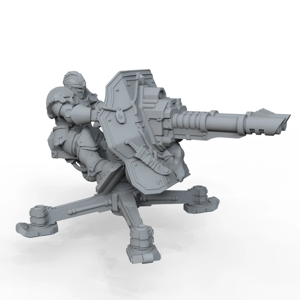 1/35 WWII Anti-Tank Gun, 2 Figures, Resin Model Vehicle Kit, Unassembled and Unpainted