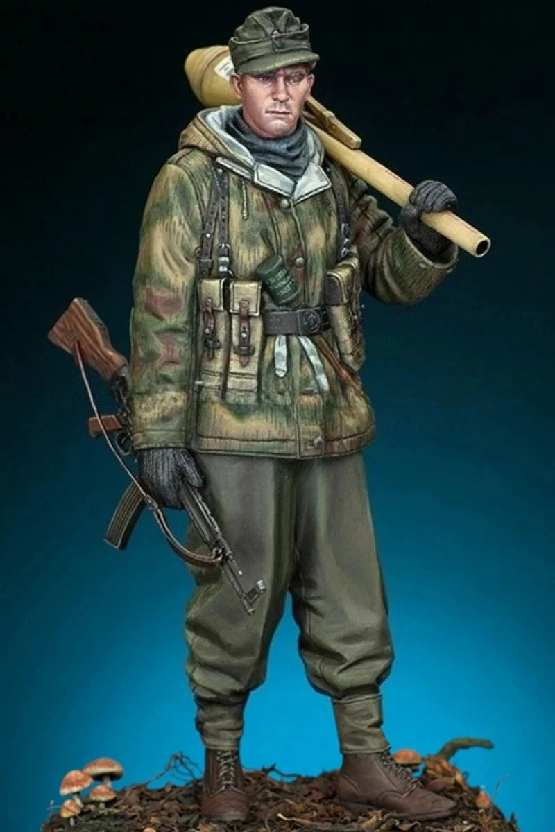 1/16 WWI German Grenadier with Stick Grenade, Resin Model Figure Kit, Unassembled and Unpainted