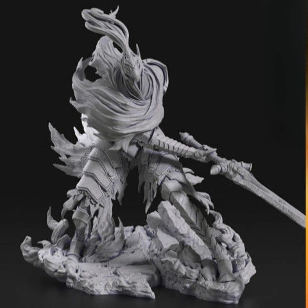 Arslus Demon Warrior, Resin Model Figure Kit, Fantasy Theme, Unassembled and Unpainted