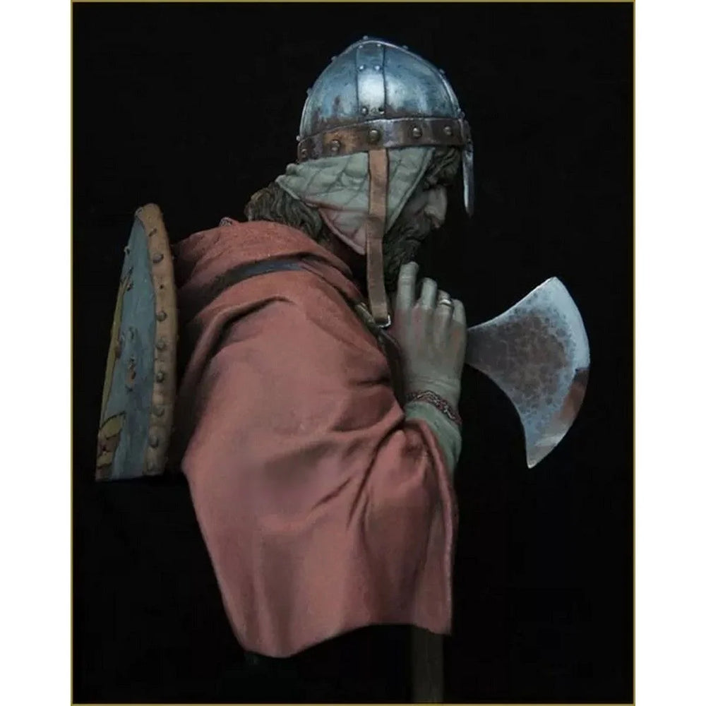 1/10 Medieval Norman Soldier, Resin Model Bust Kit, Unassembled and Unpainted
