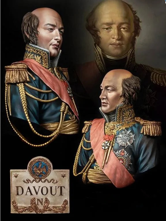 1/9 Napoleonic Officers Set, 2 Figures, Resin Model Bust Kit, Unassembled and Unpainted
