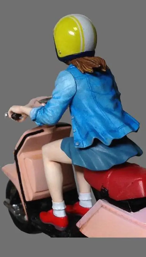 1/24 Girl on Motorcycle, Resin Model Figure Kit, Anime Theme, Unassembled and Unpainted