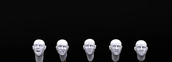 1/35 Soldier Heads, 5 Figures, Resin Model Bust Kit, Military Theme, Unassembled and Unpainted