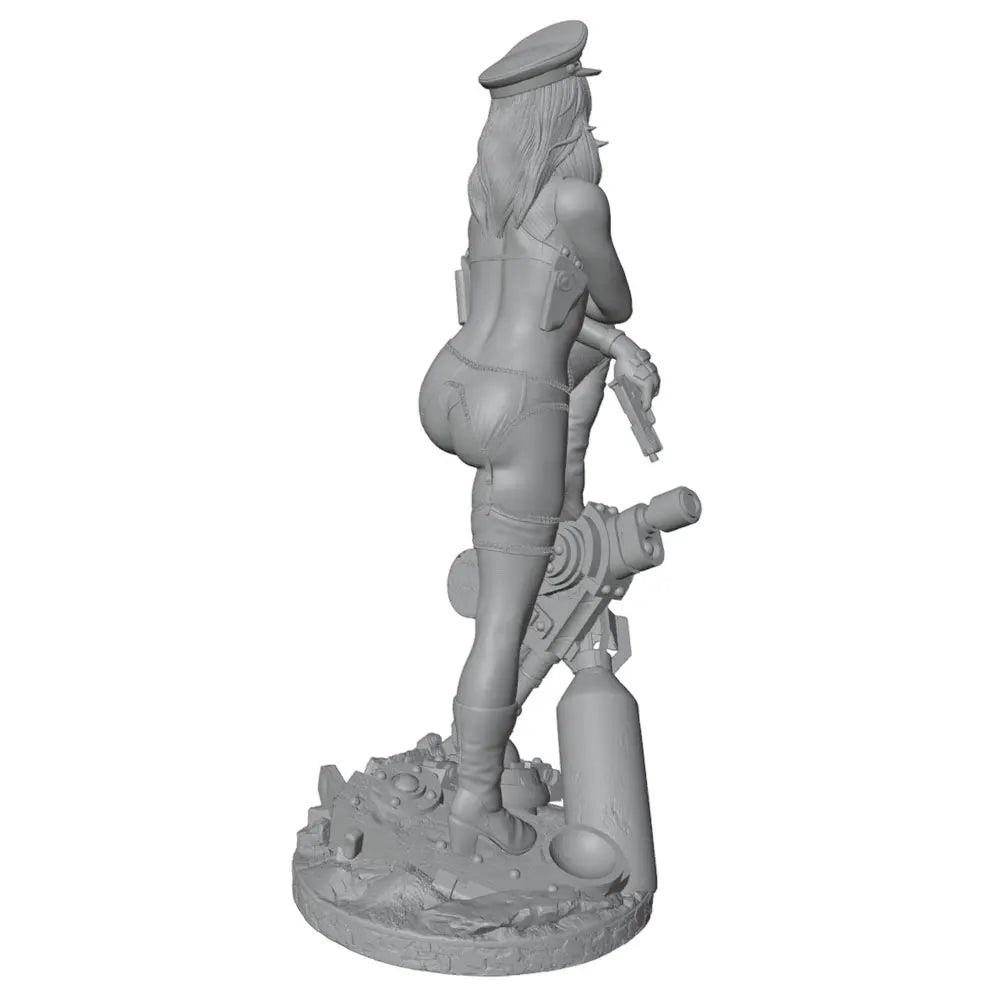 1/24 Female Soldier, Resin Model Figure Kit, Unassembled and Unpainted