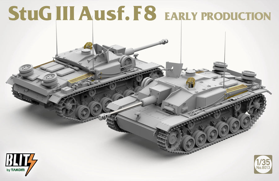WWII German StuG III Ausf. F/8 with Crew 1/35 Resin Vehicle Kit - resin model view 3