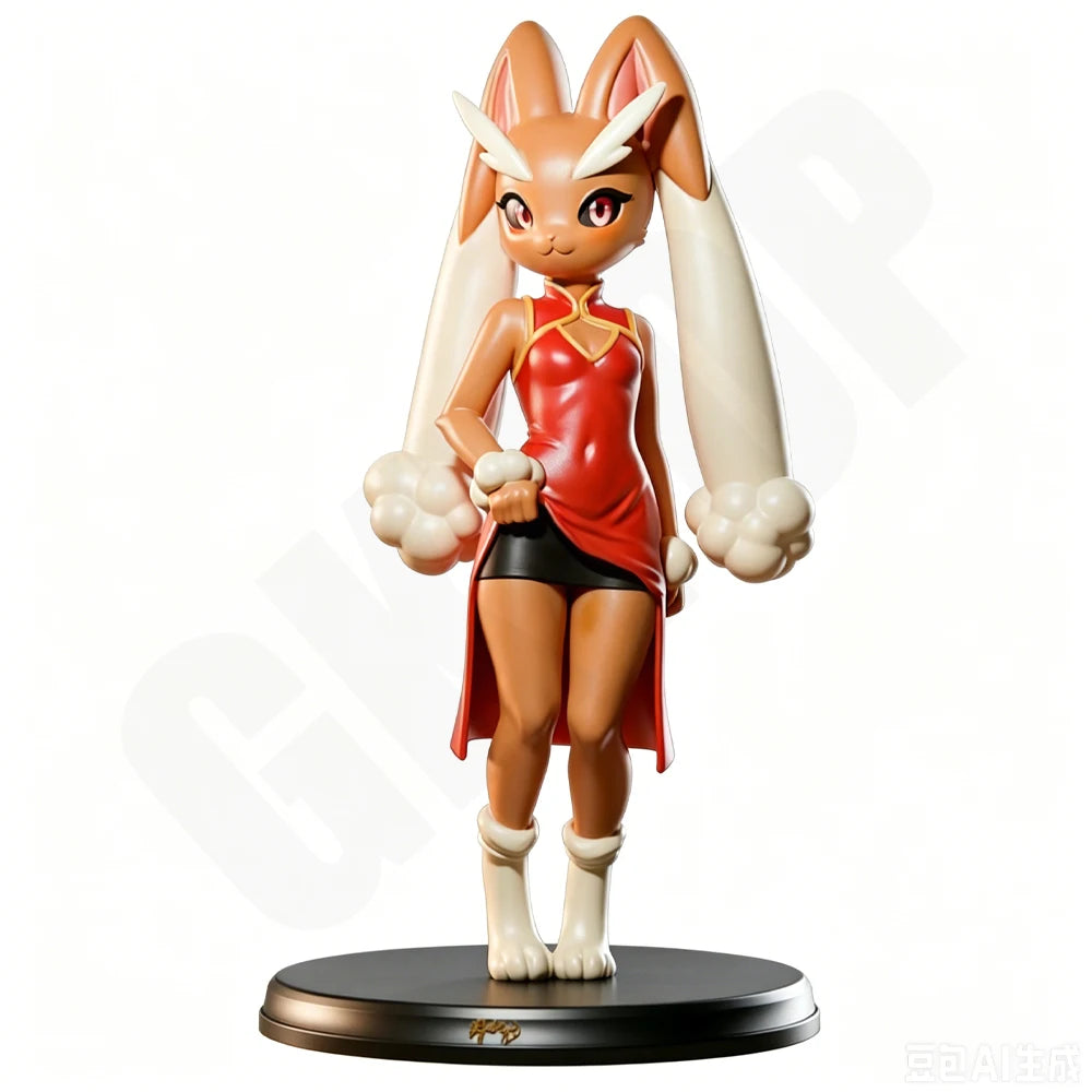 1/24 Anthropomorphic Rabbit Girl, Resin Model Figure Kit, Anime Theme, Unassembled and Unpainted