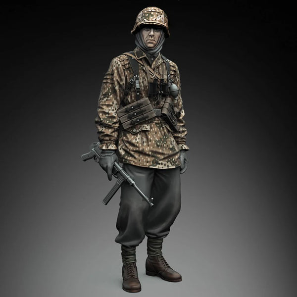 1/16 WWI Soldier with Brodie Helmet, Resin Model Figure Kit, Unassembled and Unpainted