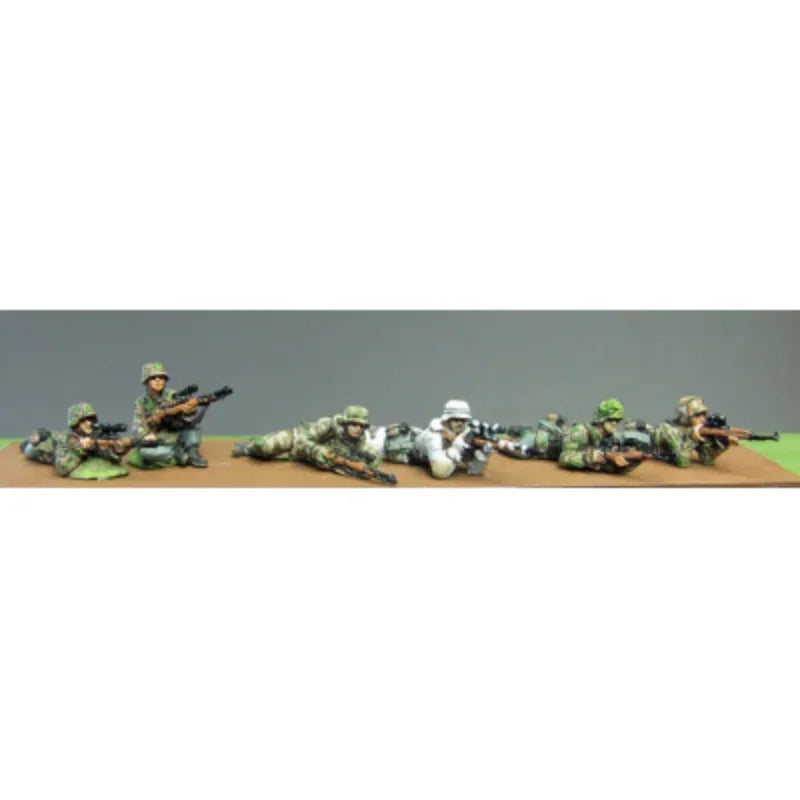 1/72 Modern Tactical Sniper Team, 6 Figures, Resin Model Figure Kit, Unassembled and Unpainted