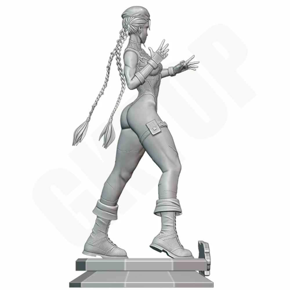 1/24 Female Combat Warrior, Resin Model Figure Kit, Fantasy Theme, Unassembled and Unpainted