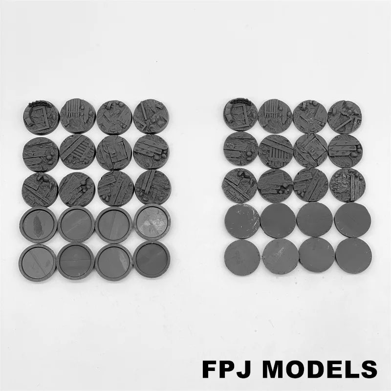 25mm Modern 25mm Trench Bases, Resin Model Terrain Kit, Unpainted