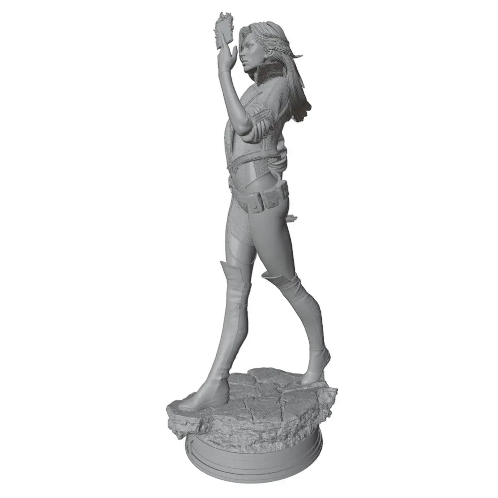 1/24 Female Archer Mid-Jump with Bow, Resin Model Figure Kit, Unassembled and Unpainted