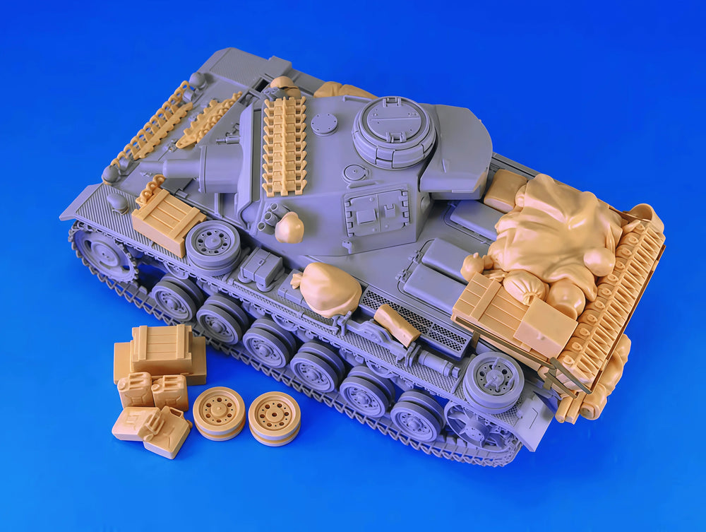 1/35 WWII German Panzer IV Tank, Resin Model Vehicle Kit, Unassembled and Unpainted
