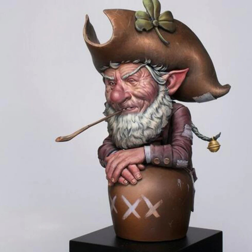 Elf Pirate, Resin Model Bust Kit, Fantasy Theme, Unassembled and Unpainted