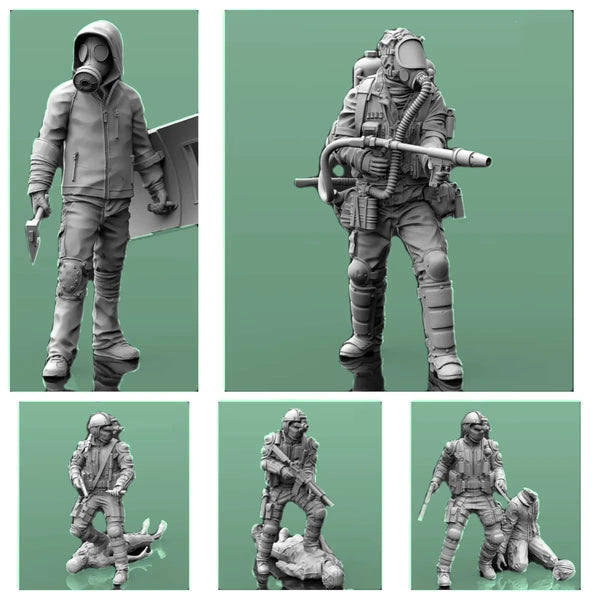 1/35 Modern Tactical Operator, Resin Model Figure Kit, Unassembled and Unpainted