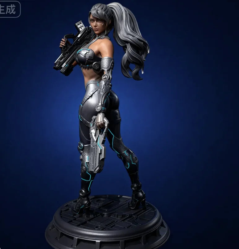 Sci-Fi Female Warrior — 50-75mm Resin Figure