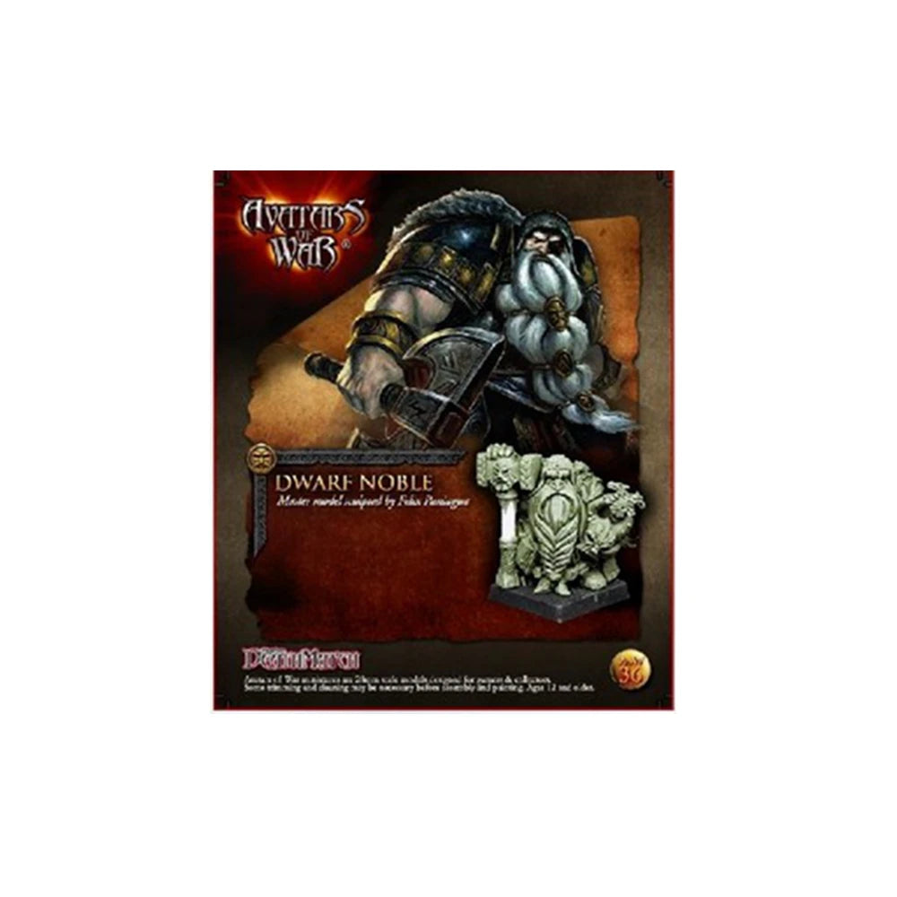28mm Dwarf Noble Warrior, Resin Model Bust Kit, Fantasy Theme, Unassembled and Unpainted