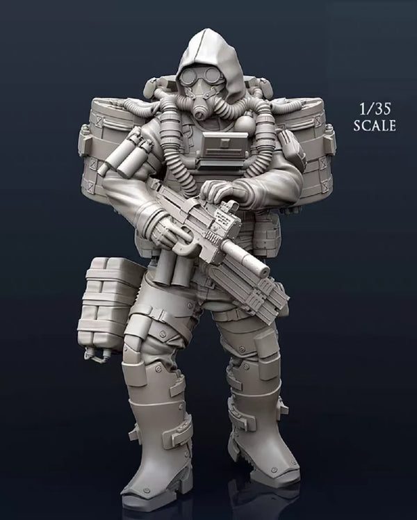1/35 Lair Destroyer Mechanical Engineer, Resin Model Figure Kit, Sci-Fi Theme, Unassembled and Unpainted