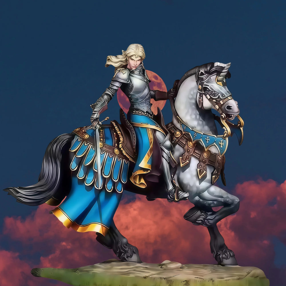1/24 Medieval Paladin Knight, Resin Model Figure Kit, Unassembled and Unpainted
