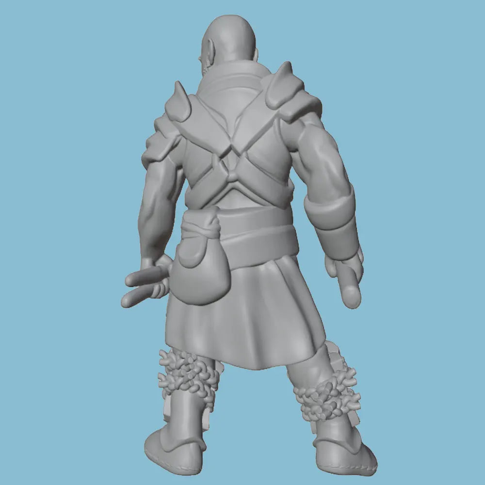 75mm Medieval Blacksmith, Resin Model Figure Kit, Unassembled and Unpainted