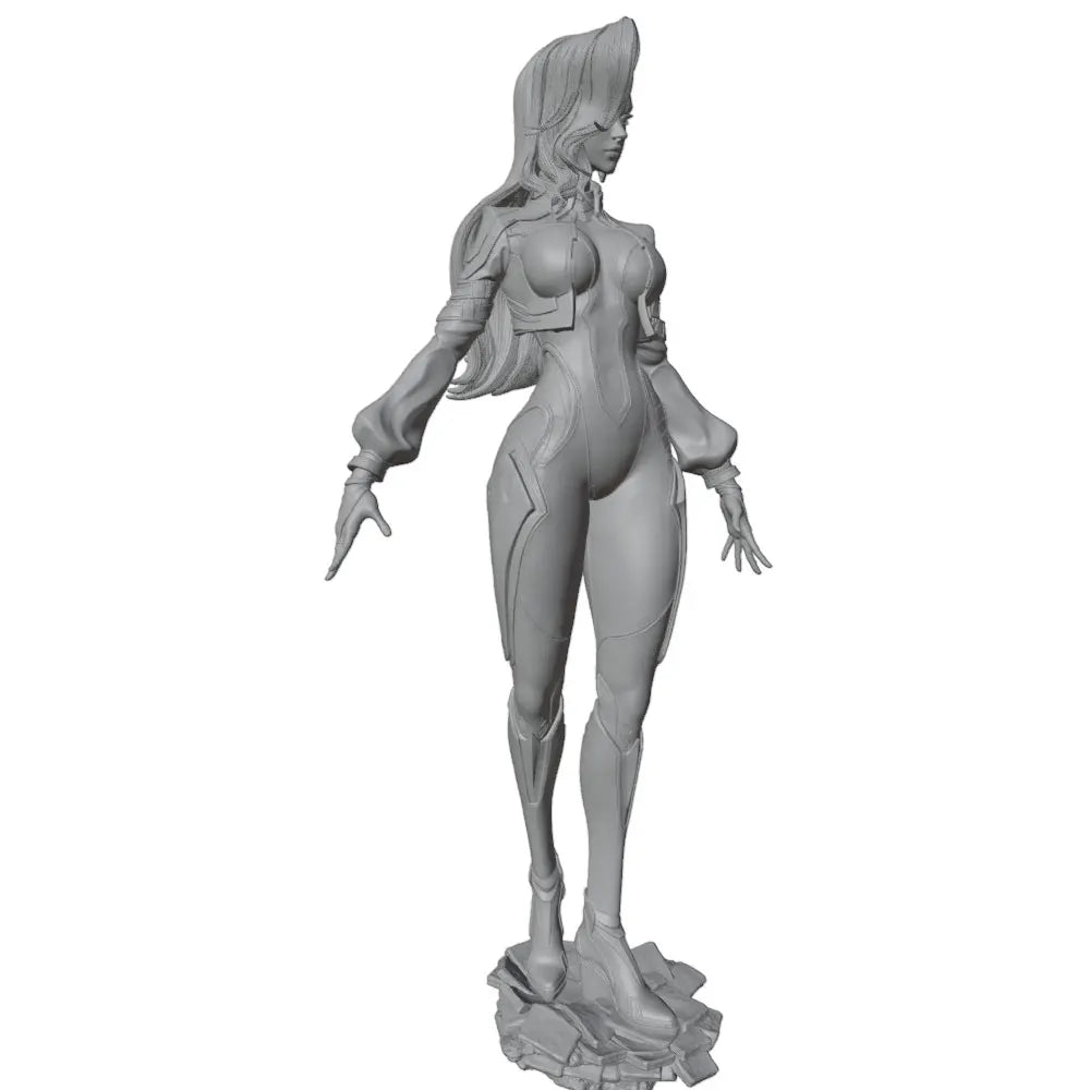 1/24 Futuristic Pin-up, Resin Model Figure Kit, Unassembled and Unpainted