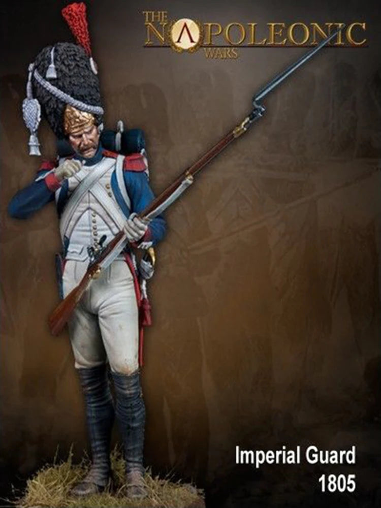 75mm Napoleonic Imperial Guard Grenadier, Resin Model Figure Kit, Unassembled and Unpainted
