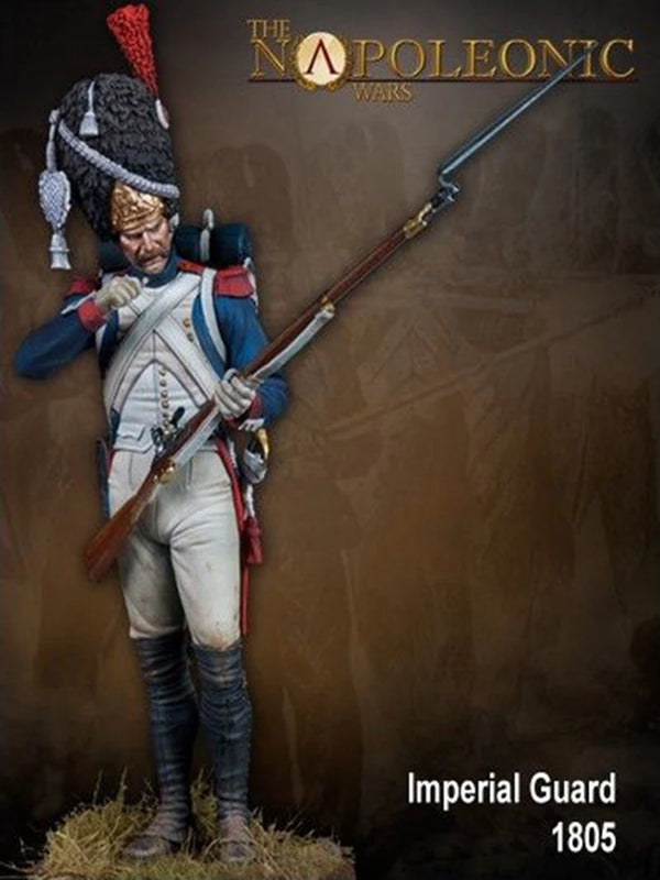 75mm Napoleonic Imperial Guard Grenadier, Resin Model Figure Kit, Unassembled and Unpainted