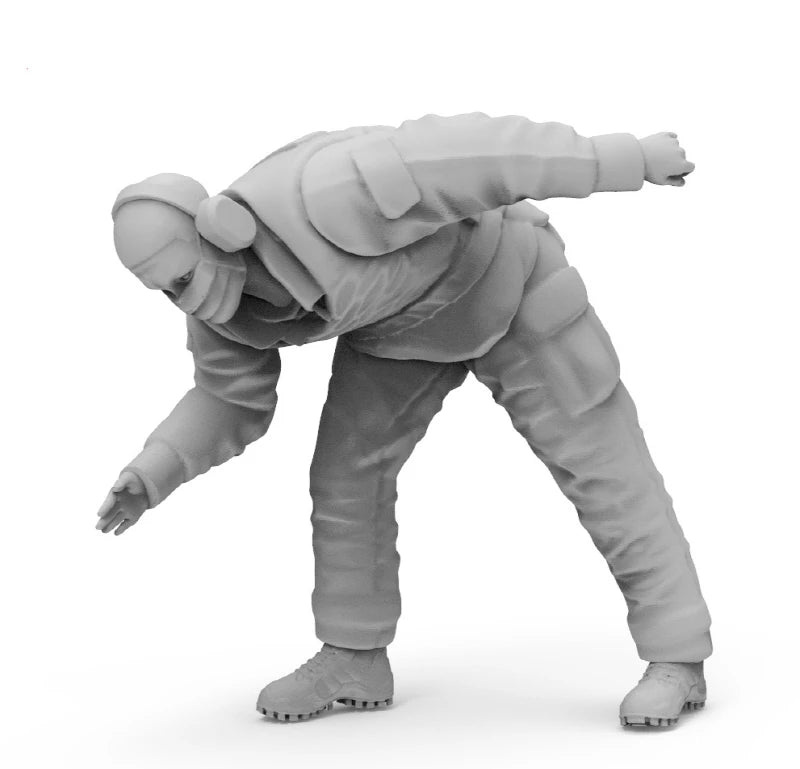 1/32 Modern Fighter Pilots & Personnel, 3 Figures, Resin Model Figure Kit, Unassembled and Unpainted