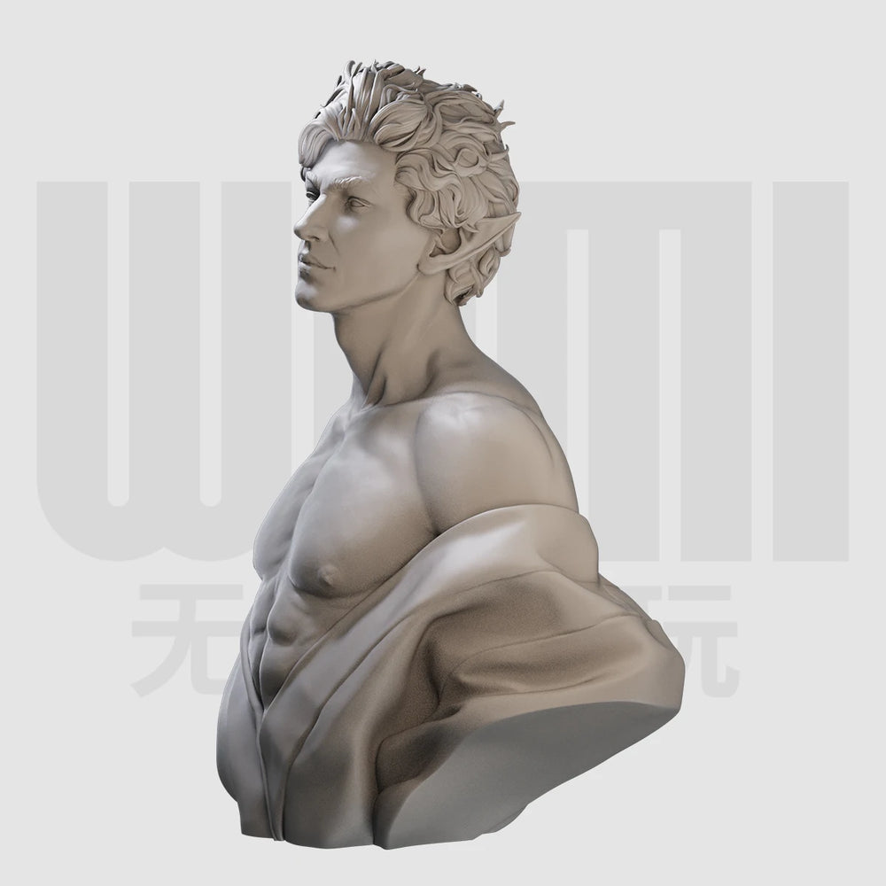 1/10 Classical Greco-Roman Male, Resin Model Bust Kit, Mythology Theme, Unassembled and Unpainted