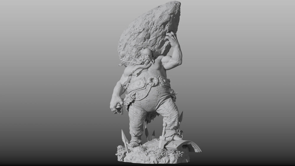 1/24 Obelix Gaul Warrior, Resin Model Bust Kit, Fantasy Theme, Unassembled and Unpainted