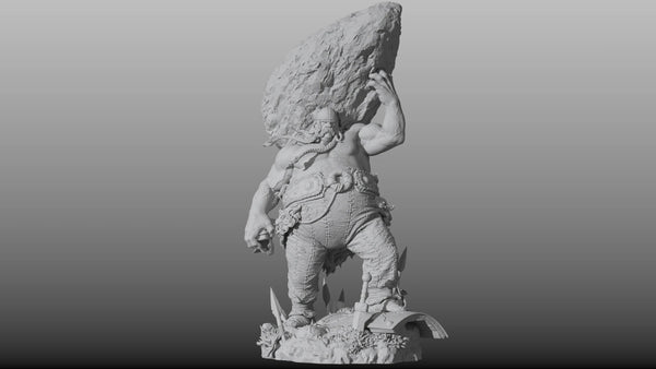 1/24 Obelix Gaul Warrior, Resin Model Bust Kit, Fantasy Theme, Unassembled and Unpainted