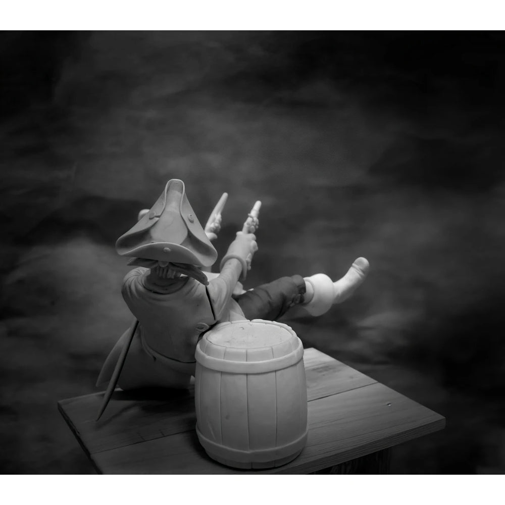 75mm Pirate One-Eyed Pew, Resin Model Figure Kit, Historical Theme, Unassembled and Unpainted