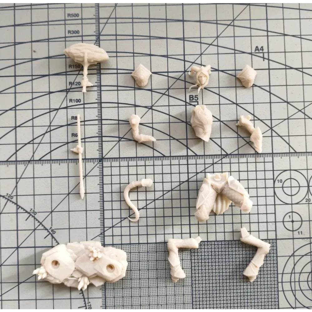 Draenei Humanoid Leader, Resin Model Figure Kit, Fantasy Theme, Unassembled and Unpainted