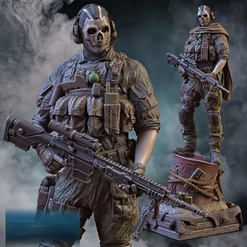 1/24 Modern Special Forces Soldier, Resin Model Figure Kit, Unassembled and Unpainted