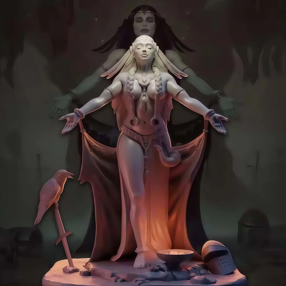1/24 Goddess in Prayer, Resin Model Figure Kit, Fantasy Theme, Unassembled and Unpainted