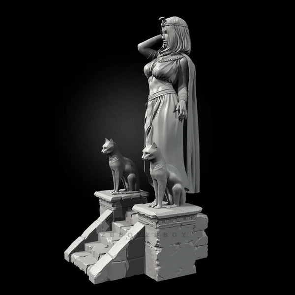 50mm Ancient Egyptian Queen, Resin Model Figure Kit, Unassembled and Unpainted