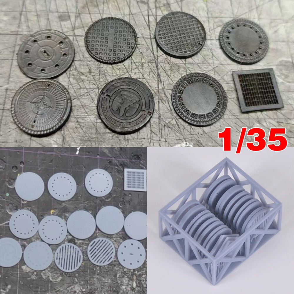 1/35 Urban Infrastructure, Resin Model Terrain Kit, Historical Theme, Unpainted
