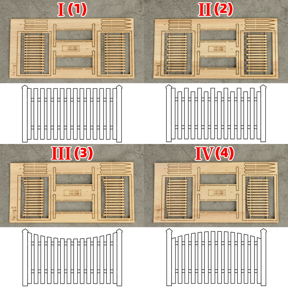 1/35 WWII Hedge Fence & Corral, Resin Model Terrain Kit, Unpainted