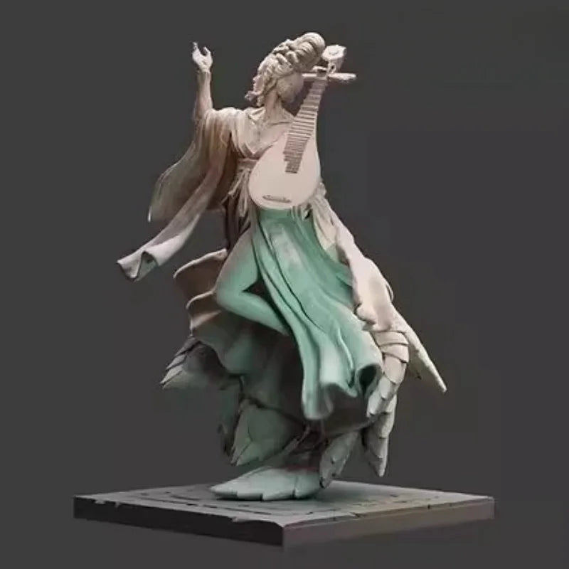 1/24 Mystical Sorceress with Raised Hand, Resin Model Figure Kit, Fantasy Theme, Unassembled and Unpainted