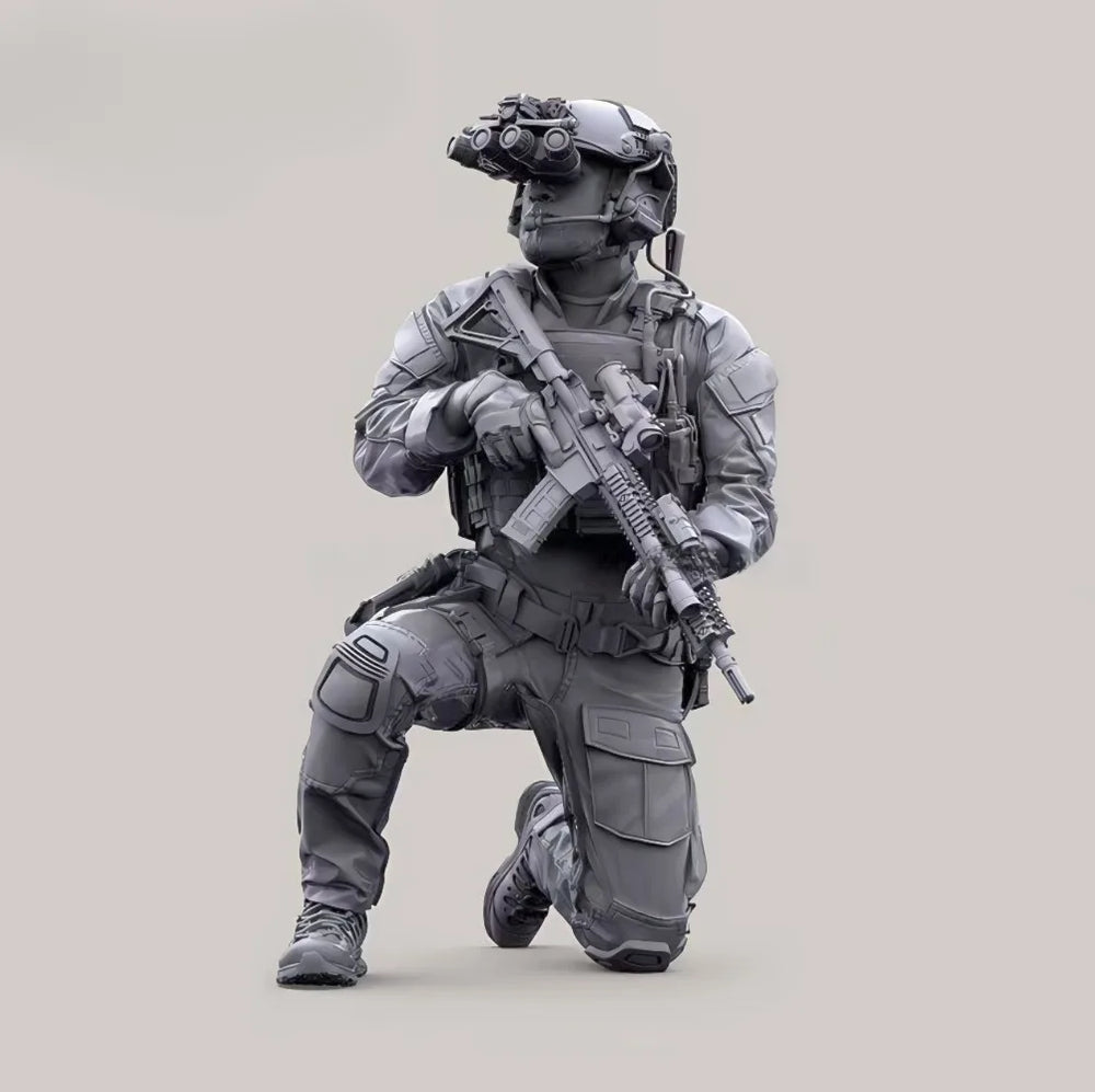 1/35 Modern USMC Reconnaissance Soldier, Resin Model Figure Kit, Unassembled and Unpainted