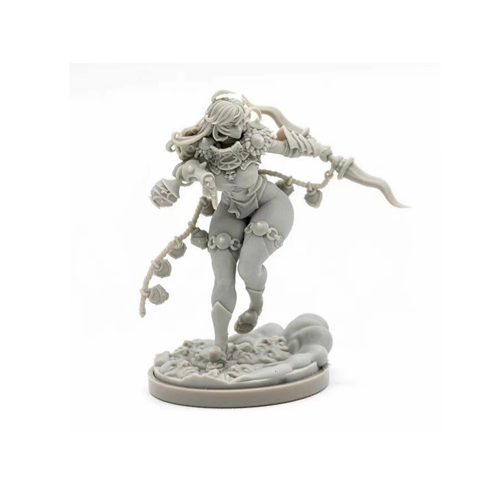 Dead Kingdom Female Warriors and Sorceresses, 9 Figures, Resin Model Figure Kit, Fantasy Theme, Unassembled and Unpainted
