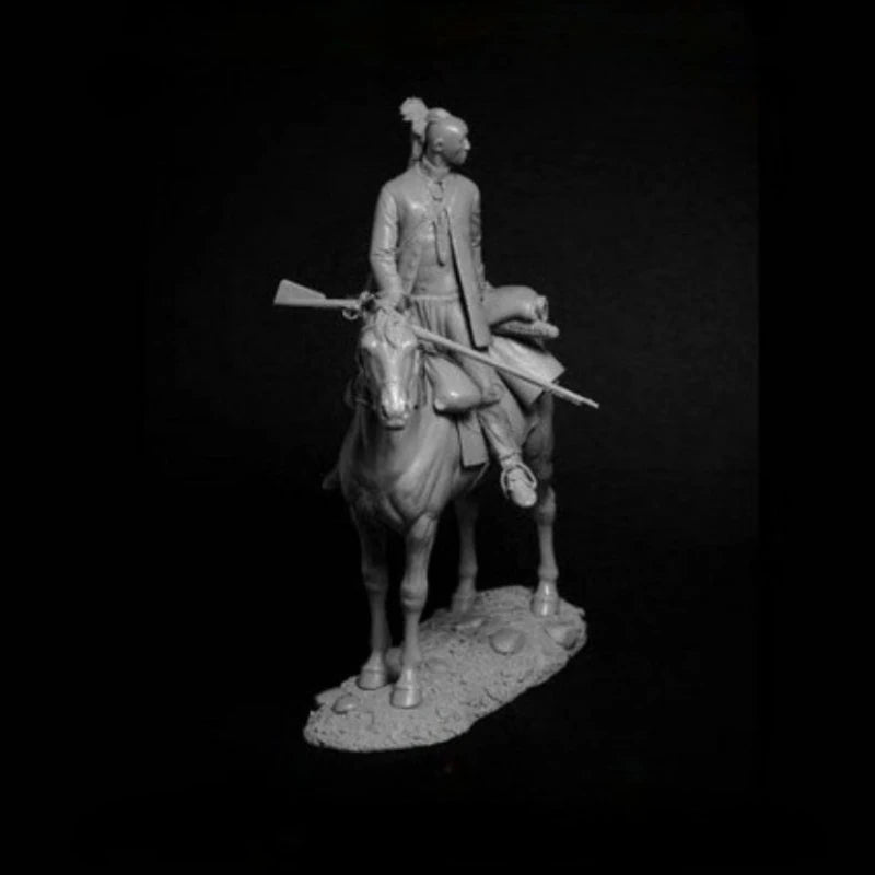 1/24 Medieval Polish Knight on Horseback, Resin Model Figure Kit, Unassembled and Unpainted
