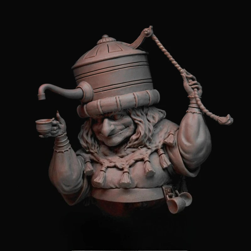 1/12 Magical Tea Seller, Resin Model Bust Kit, Fantasy Theme, Unassembled and Unpainted