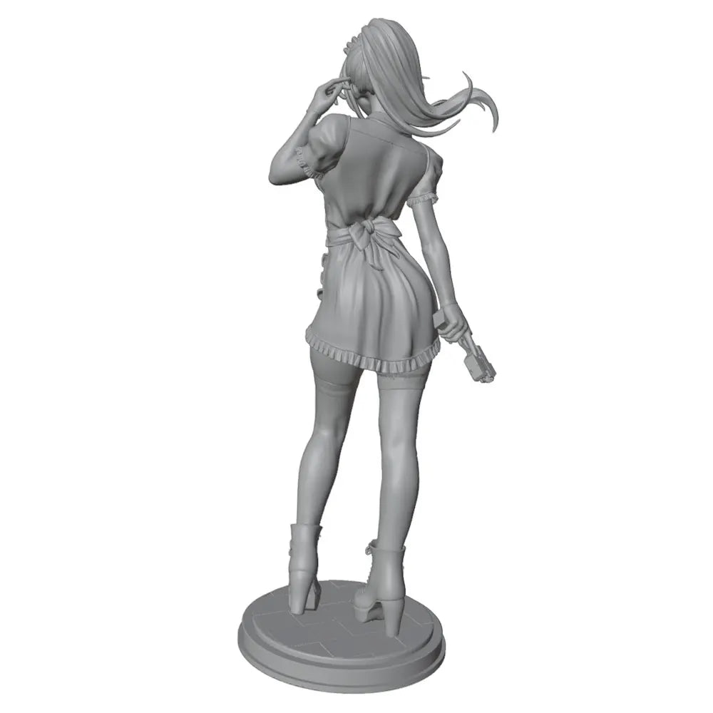 75mm Female Tactical, Resin Model Figure Kit, Unassembled and Unpainted